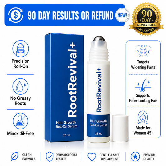 Get Your Hair & Confidence Back Within 90 Days with RootRevival+ or It's Free!