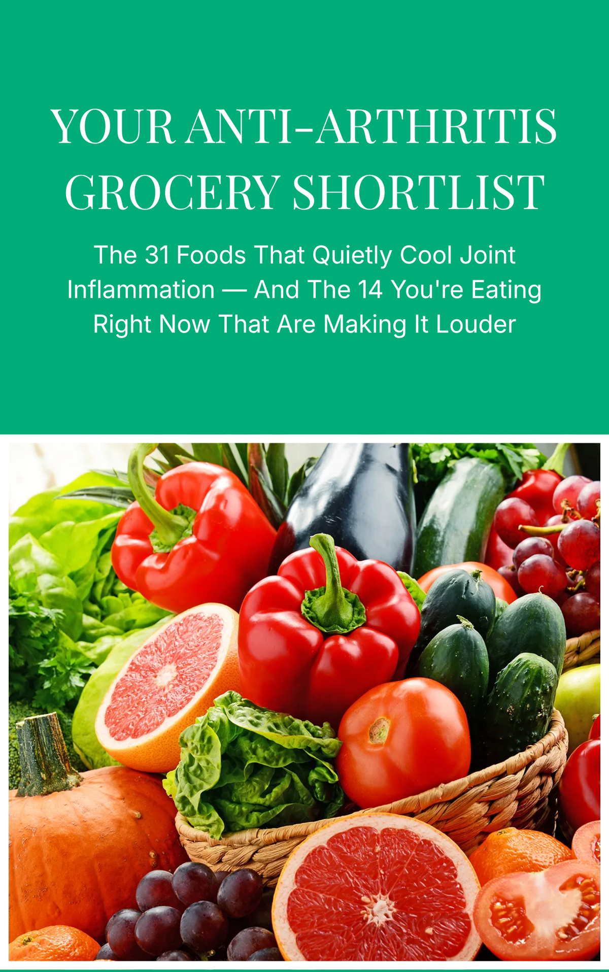 EBOOK: Your Anti-Arthritis Grocery Shortlist